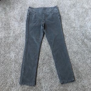 Jag womens size 14 high rise skinny gray corduroy pants jeans